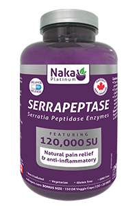 Naka Platinum Serrapeptase 150 Vegetable Capsules