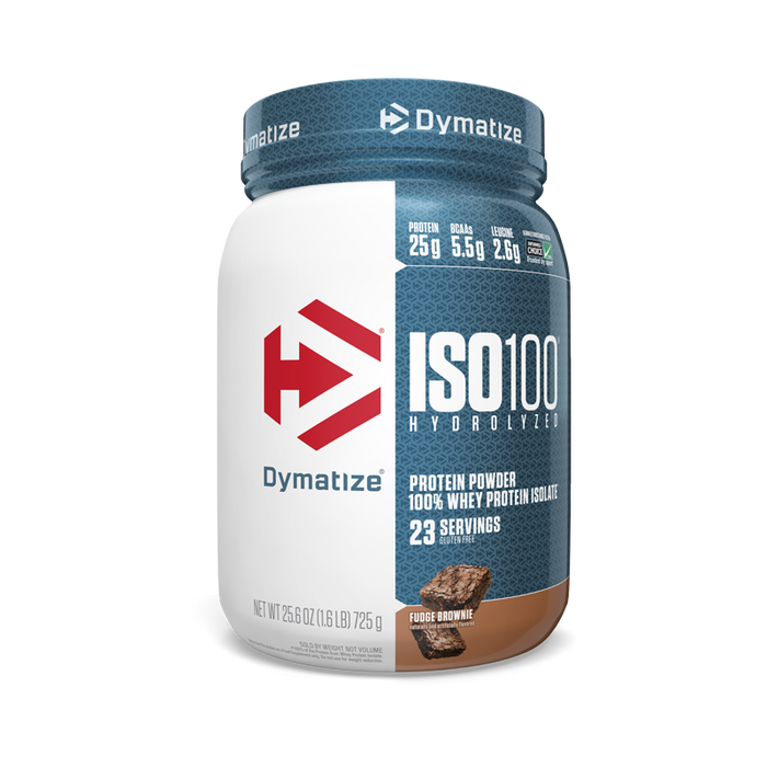 Dymatize ISO100 Hydrolyzed Protein Powder - Fudge Brownie 1.6lbs