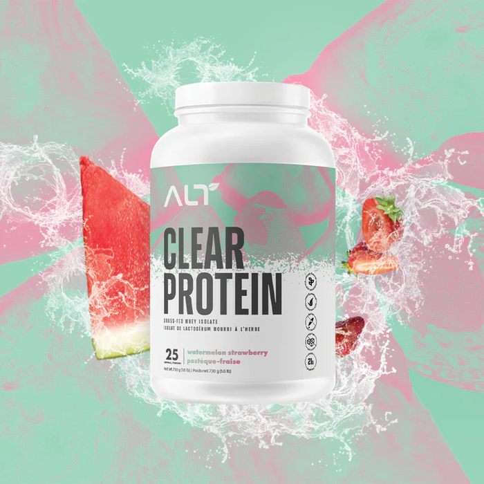 ALT Clear Protein Grass-Fed Whey Isolate - Watermelon Strawberry 25 Servings