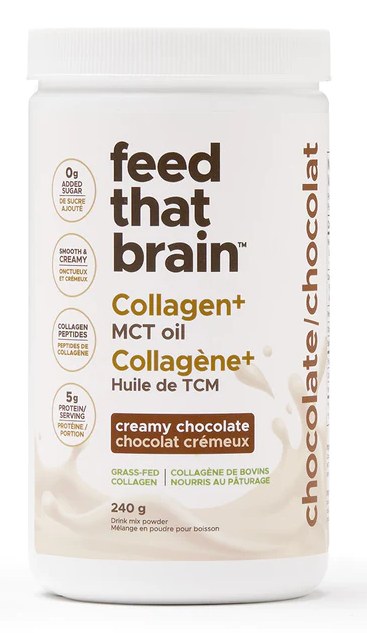 Feed That Brain Collagen+ MCT Oil - Creamy Chocolate
