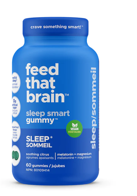 Feed That Brain Sleep Vegan Gummy - 60 Gummies - Soothing Citrus Flavour