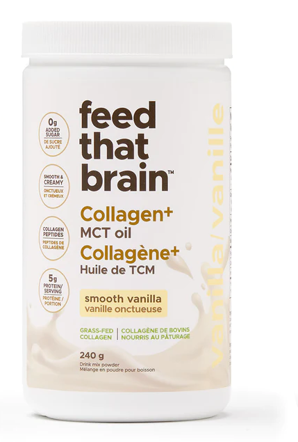 Feed That Brain Collagen+ MCT Oil -  Smooth Vanilla