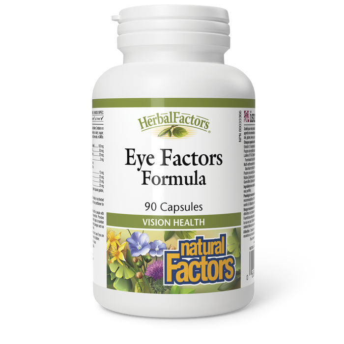 Natural Factors Herbal Factors Eye Factors Formula 90 Veg Capsules