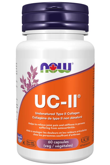 NOW  UC-II® Undenatured Collagen 40mg 60 Vegetable Capsules