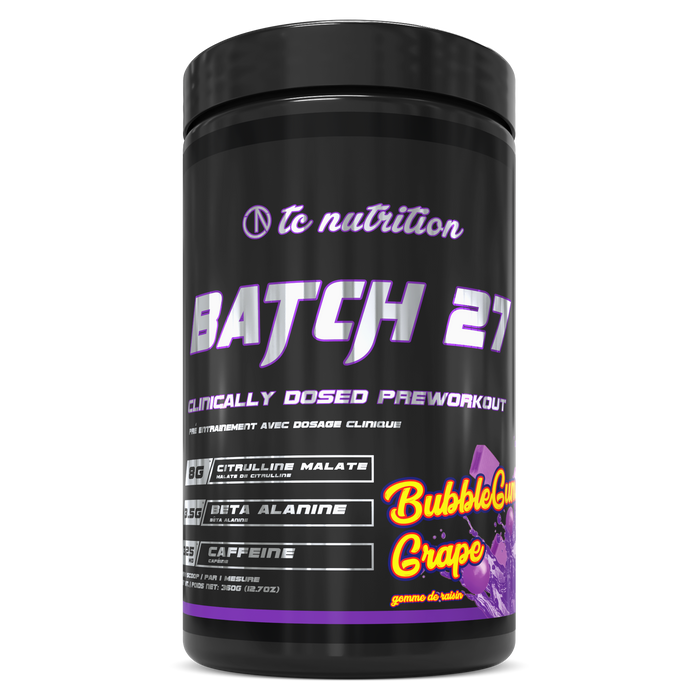 TC Nutrition Batch 27 BubbleGum Grape