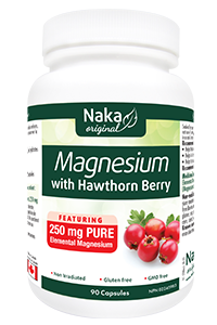 Naka Magnesium 250mg (with Hawthorn) 90 Vegetable Capsules