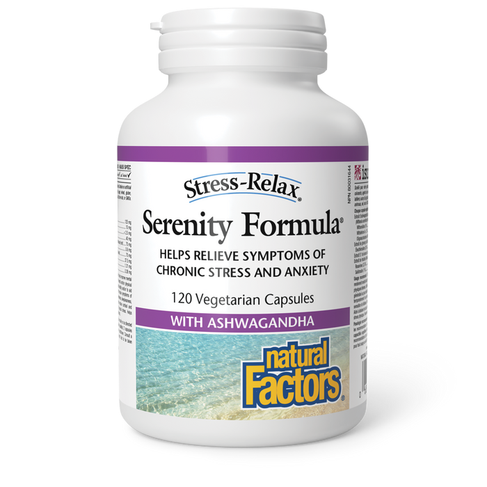 Natural Factors Stress-Relax Serenity Formula 120 Veg Capsules