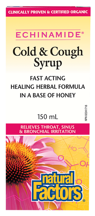 Natural Factors Echinamide Cold & Cough Syrup 150mL