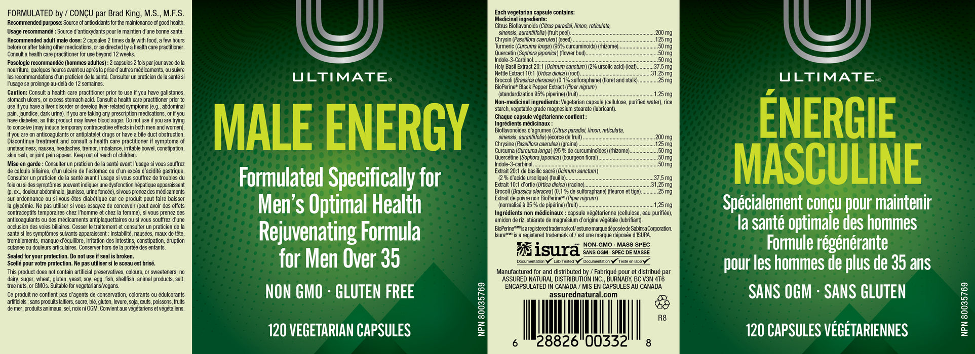Ultimate Male Energy 120 Veg Capsules