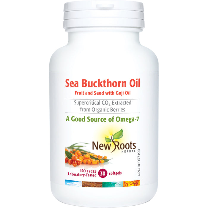 New Roots Seabuckthorn Oil 30 Gelatin Softgels