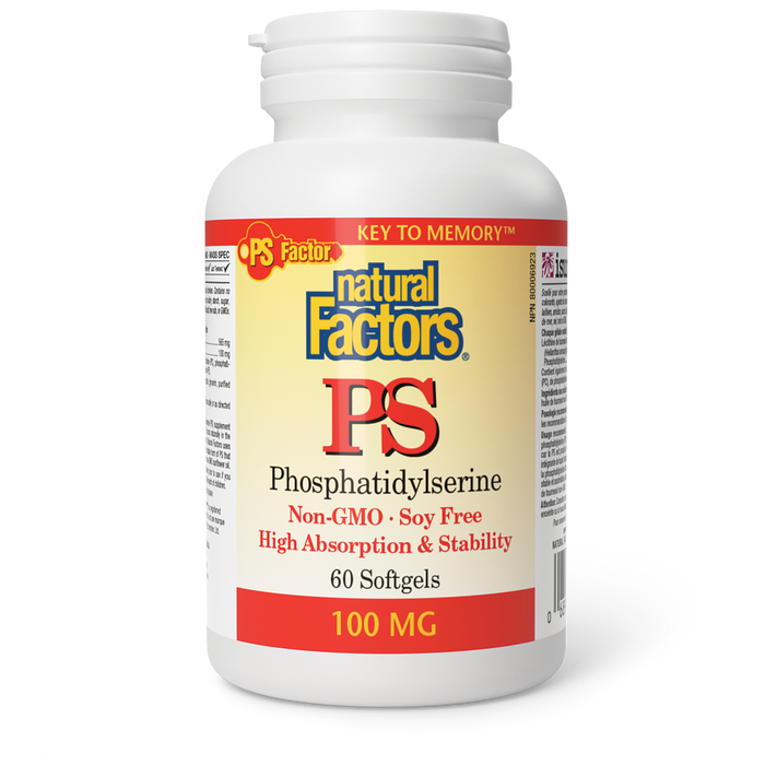 Natural Factors PS - Phosphatidylserine 100mg 60 Softgels