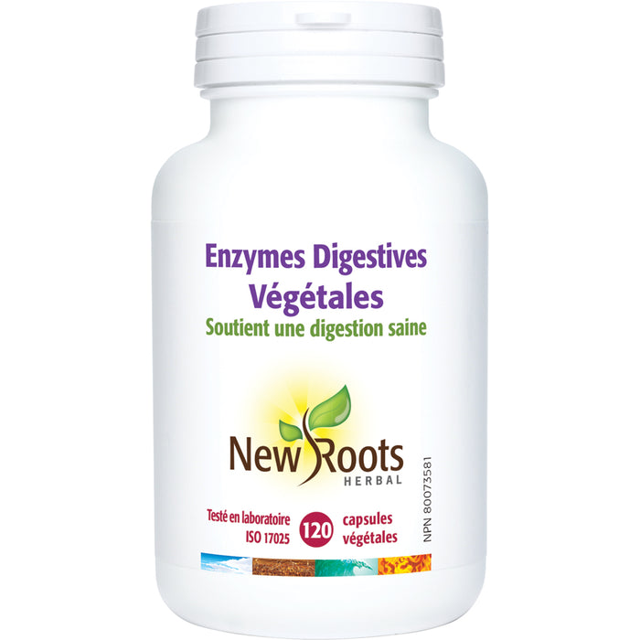 New Roots Plant Digestive Enzymes 120 Veg Capsules
