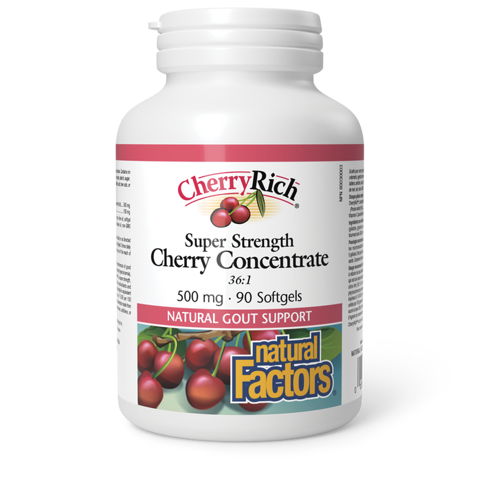 Natural Factors CherryRich Super Strength Cherry Concentrate 90 Softgels