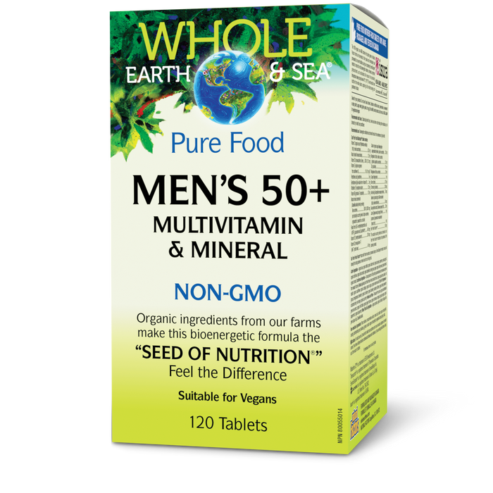 Whole Earth & Sea Men's 50+ Multivitamin & Mineral 120 Tablets