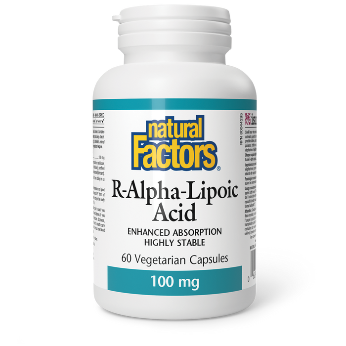 Natural Factors R-Alpha Lipoic Acid 100mg 60 Veg Capsules