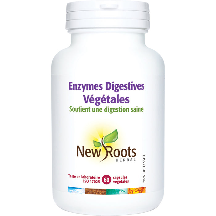 New Roots Plant Digestive Enzymes 60 Veg Capsules
