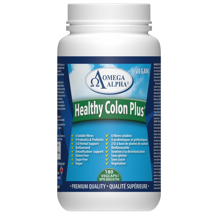 Omega Alpha Healthy Colon Plus® 180 Veg Capsules