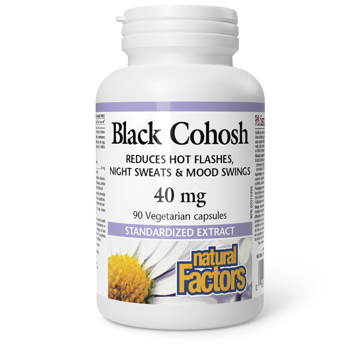 Natural Factors Black Cohosh 40mg 90 Veg Capsules