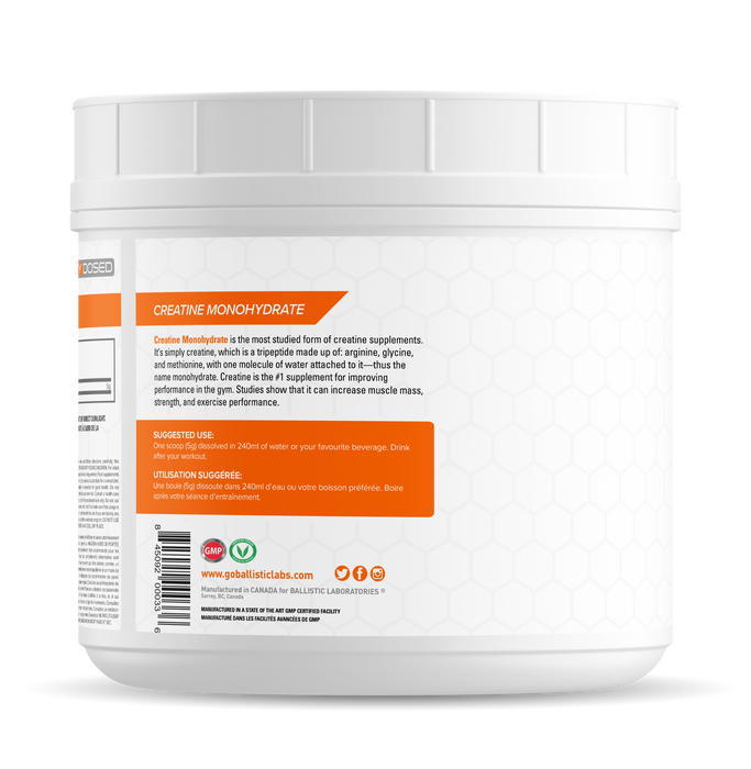 Ballistic Supps Creatine Monohydrate Powder 600g