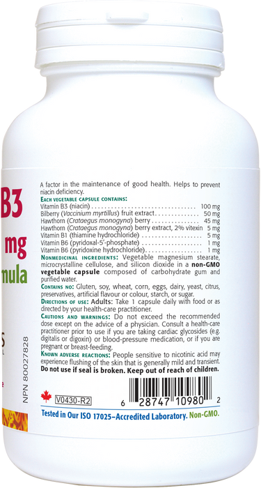 New Roots Vitamin B3 Niacin - 100mg 90 C