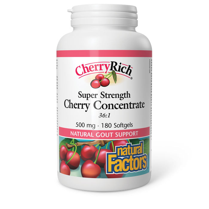 Natural Factors CherryRich Super Strength Cherry Concentrate 180 Softgels