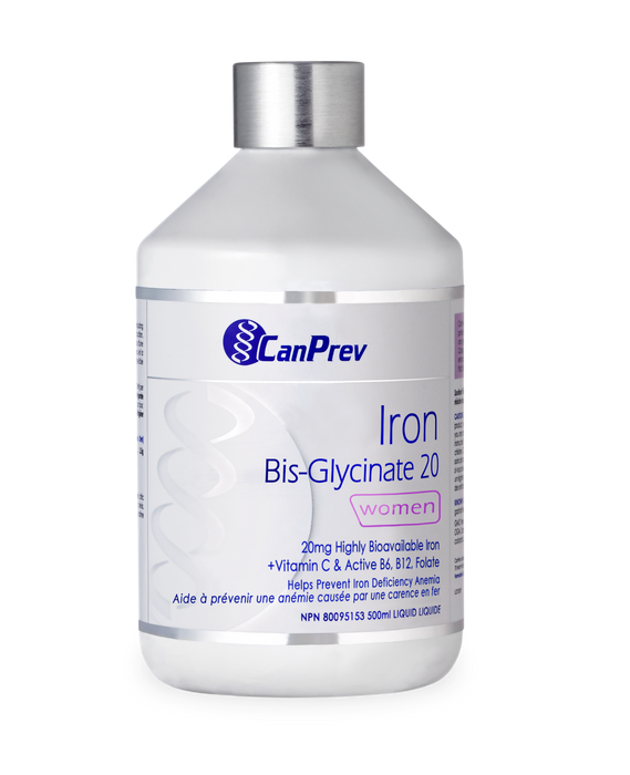 CanPrev Iron Bis-Glycinate 20 500ml Liquid
