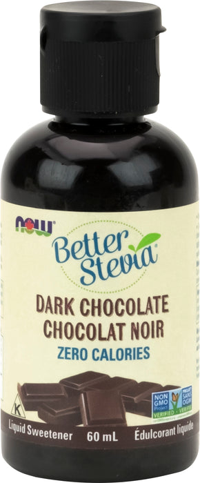 NOW BetterStevia Dark Chocolate Liquid 60mL