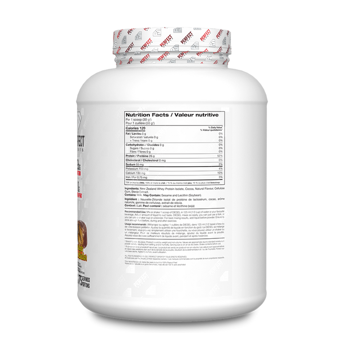 Perfect Sports DIESEL® NEW ZEALAND WHEY PROTEIN ISOLATE - Chocolate Peanut Butter 5lb