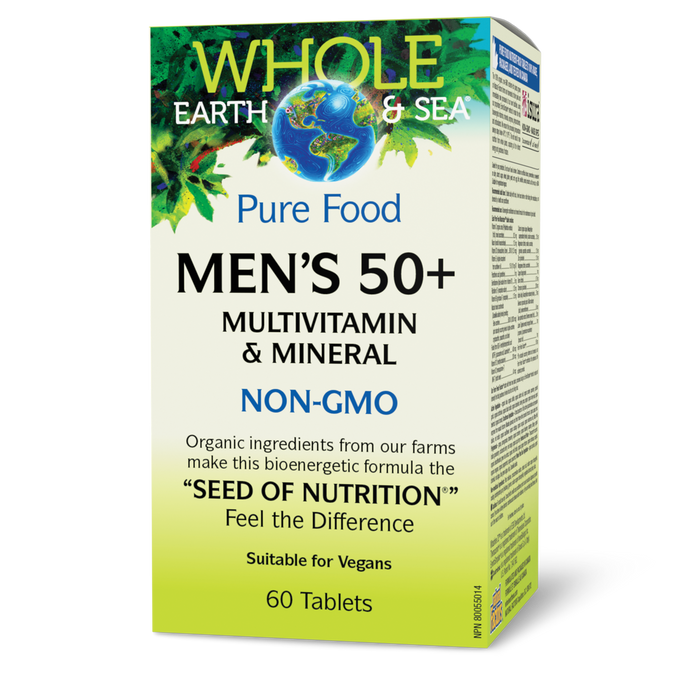 Whole Earth & Sea Men's 50+ Multivitamin & Mineral 60 Tablets