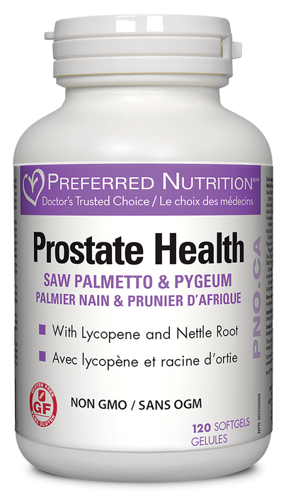 Preferred Nutrition Prostate Health Saw Palmetto & Pygeum 120 Softgels