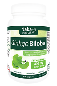 Naka Ginkgo Biloba 400mg 120 Vegetable Capsules