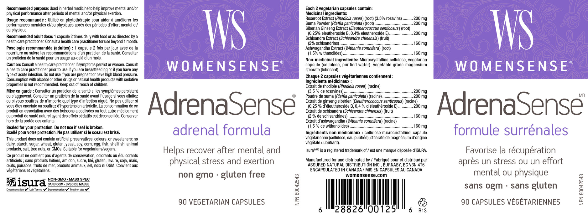 WomenSense AdrenaSense® 90 Veg Capsules