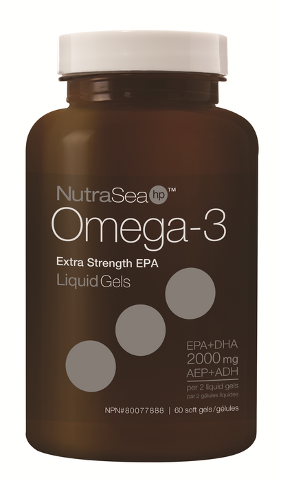 NutraSea® HP™ Omega-3 Liquid Gels - Fresh Mint 60 Gelatin Softgels