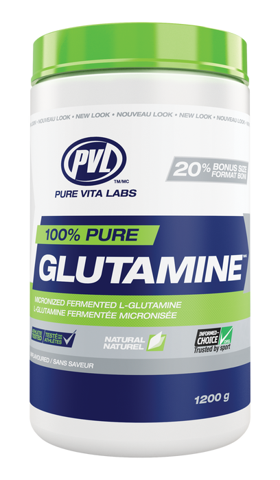 PVL 100% Pure Glutamine - Unflavoured 1200g