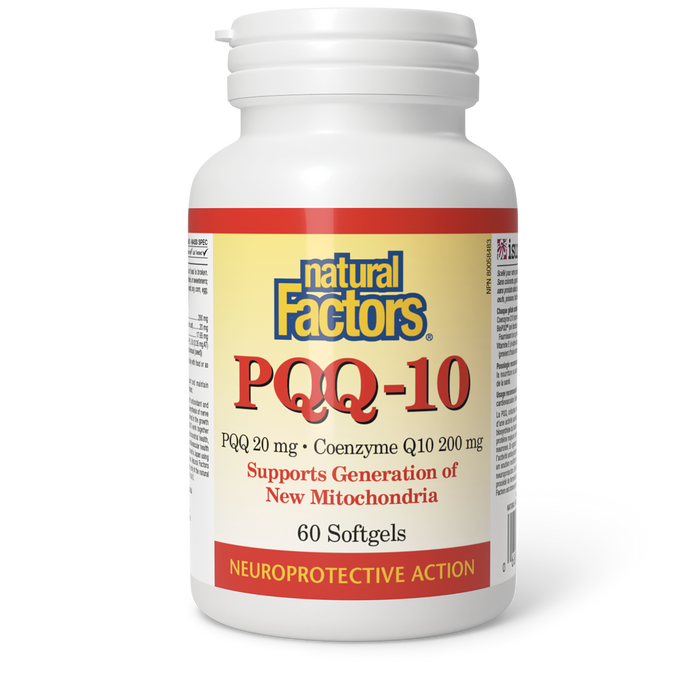 Natural Factors PQQ-10 60 Gelatin Softgels