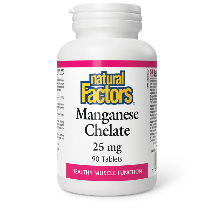 Natural Factors Manganese Chelate 25mg 90 Tablets
