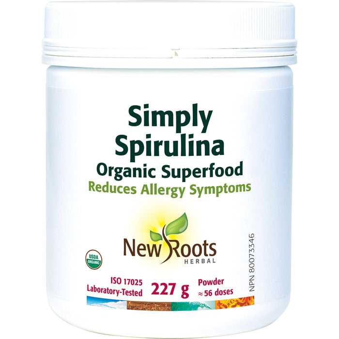 New Roots Simply Spirulina - Organic Superfood 227g