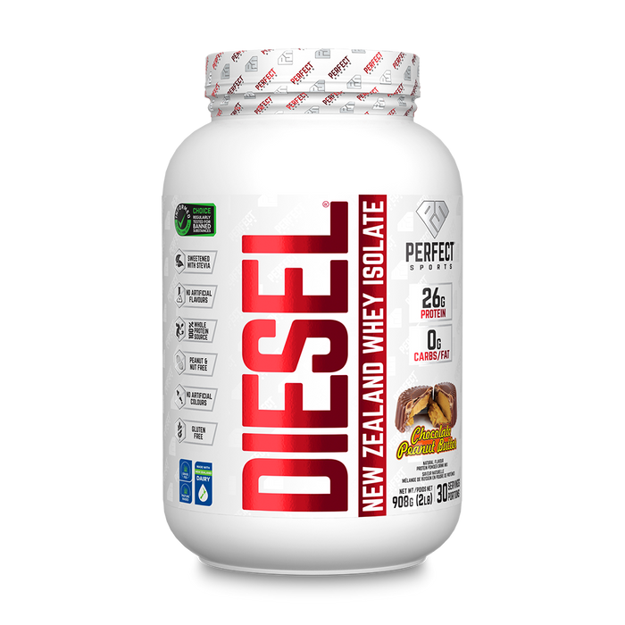 Perfect Sports DIESEL® NEW ZEALAND WHEY PROTEIN ISOLATE - Chocolate Peanut Butter 2lb