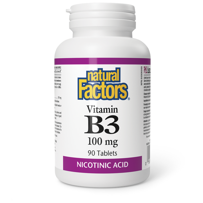 Natural Factors Vitamin B3 100mg 90 Tablets